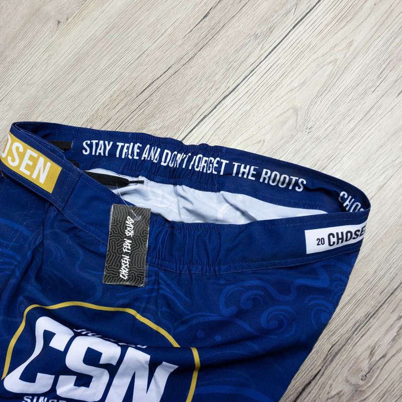 CHOSEN waves Fight Shorts-navy